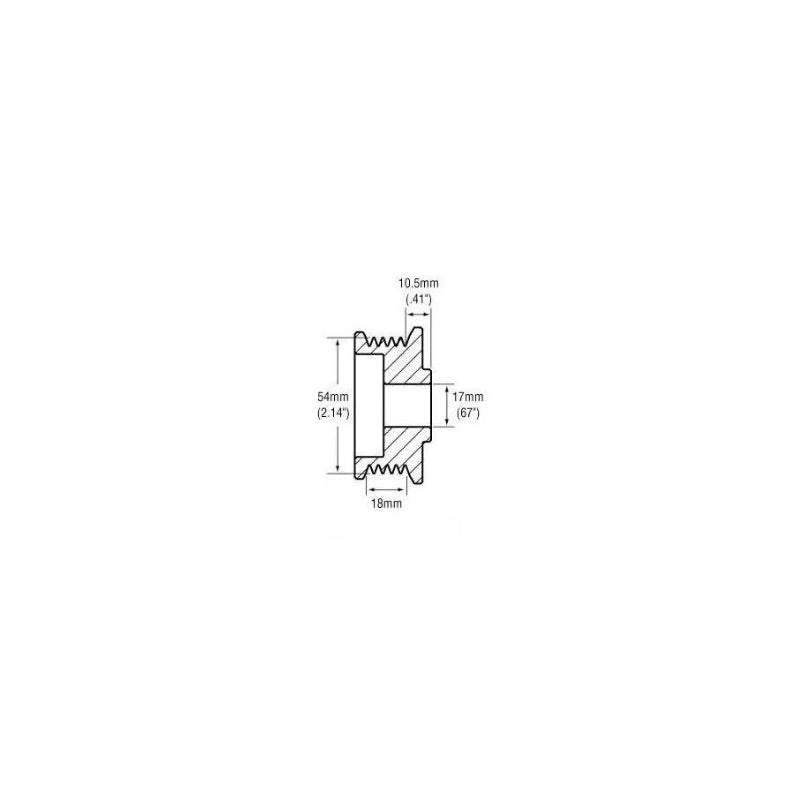 Aftermarket Alternator Pulley 24-1257