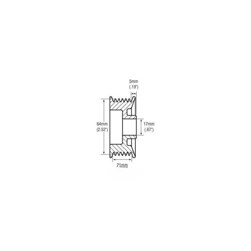 Aftermarket Alternator Pulley 24-2264