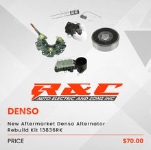 Load image into Gallery viewer, New Aftermarket Denso Alternator Rebuild Kit 13836RK