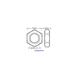 Aftermarket Alternator Pulley Nut 85-2600